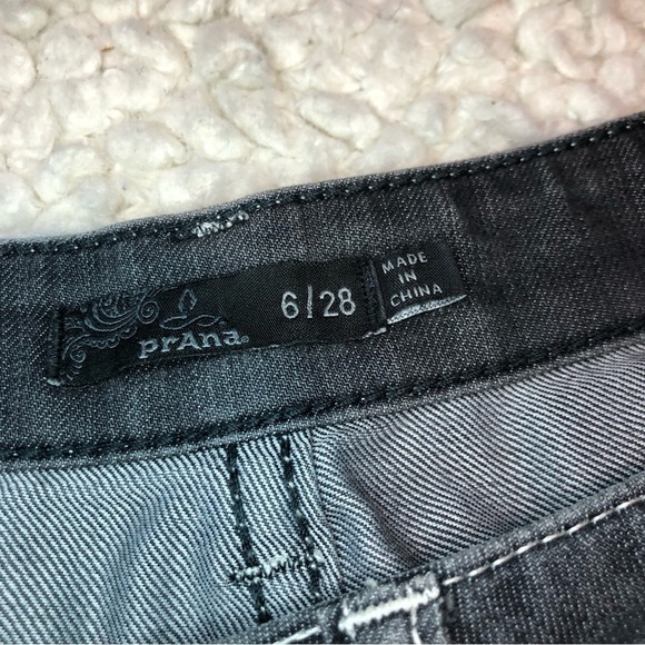 PRANA Indigo Grey Lightweight Denim Jeans Womens Size 6/28 Flaws See Pics - Picture 8 of 11